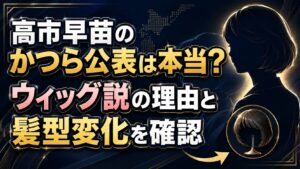 高市早苗のかつら公表は本当？ウィッグ説の理由と髪型変化を確認の記事のアイキャッチ画像